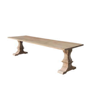 Eettafel massief eiken - kloostertafel
