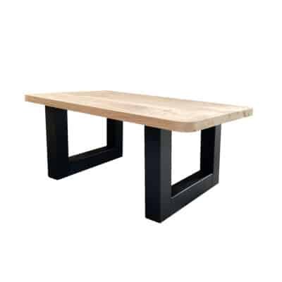Salontafel massief eiken – U poot – verschillende vormen
