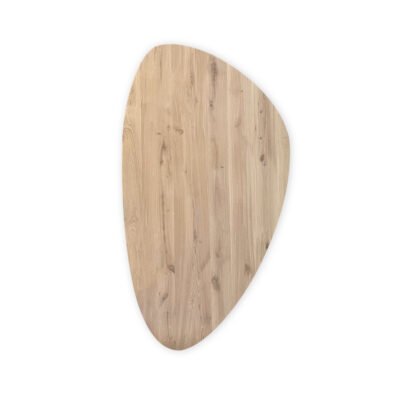 Eettafel massief eiken - spinpoot - kiezel - verjongde rand - Afbeelding 3