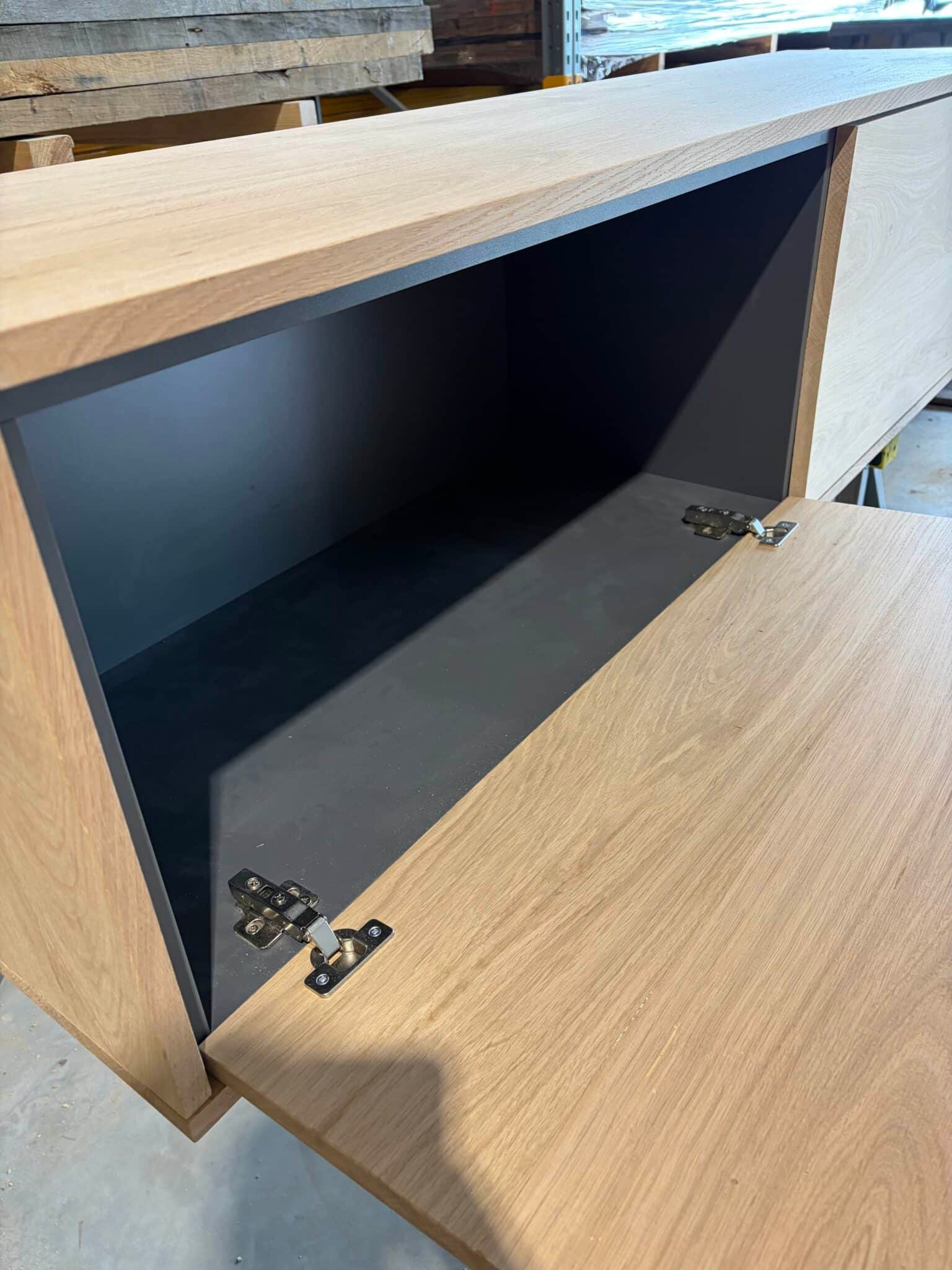 TV Meubel - massief eiken - klepsysteem - Afbeelding 4