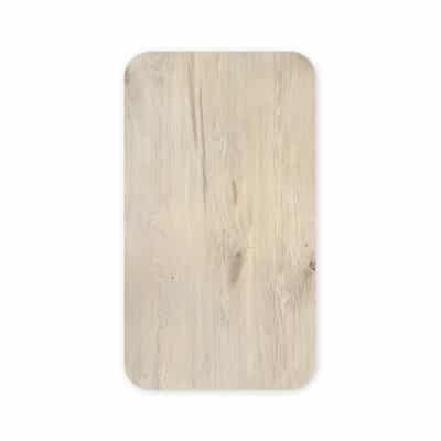 Salontafel massief eiken – U poot – rechthoekig met afgeronde hoeken – 100 x 60 x 44 cm
