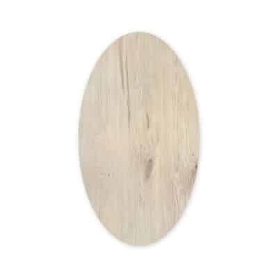 Salontafel massief eiken – spinpoot – ovaal – verjongde rand – 120 x 60 x 46 cm