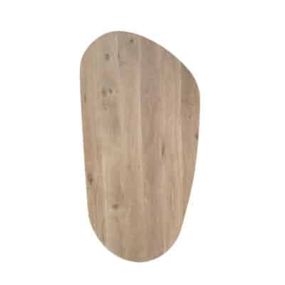 Eettafel massief eiken - Asymmetrisch onderstel - kiezel small - Afbeelding 3