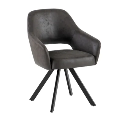 EETKAMERSTOEL EMILIE CEP ANTRACIET