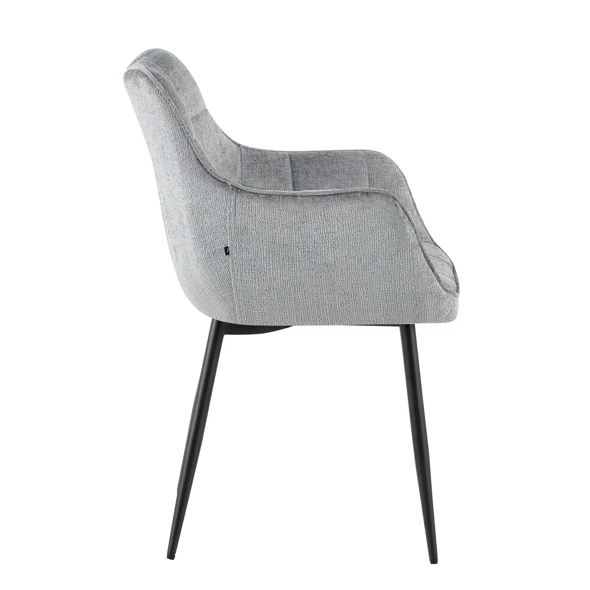 EETKAMERSTOEL LUCILLE ARM PERFECT HARMONY GRIJS - Afbeelding 3