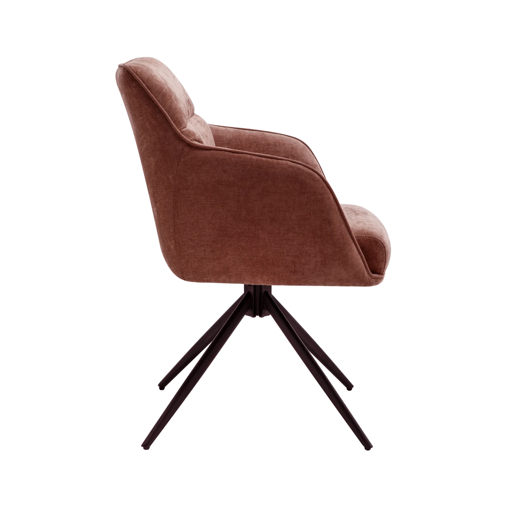 EETKAMERSTOEL DEWIN MALOY BORDEAUX ROOD - Afbeelding 4