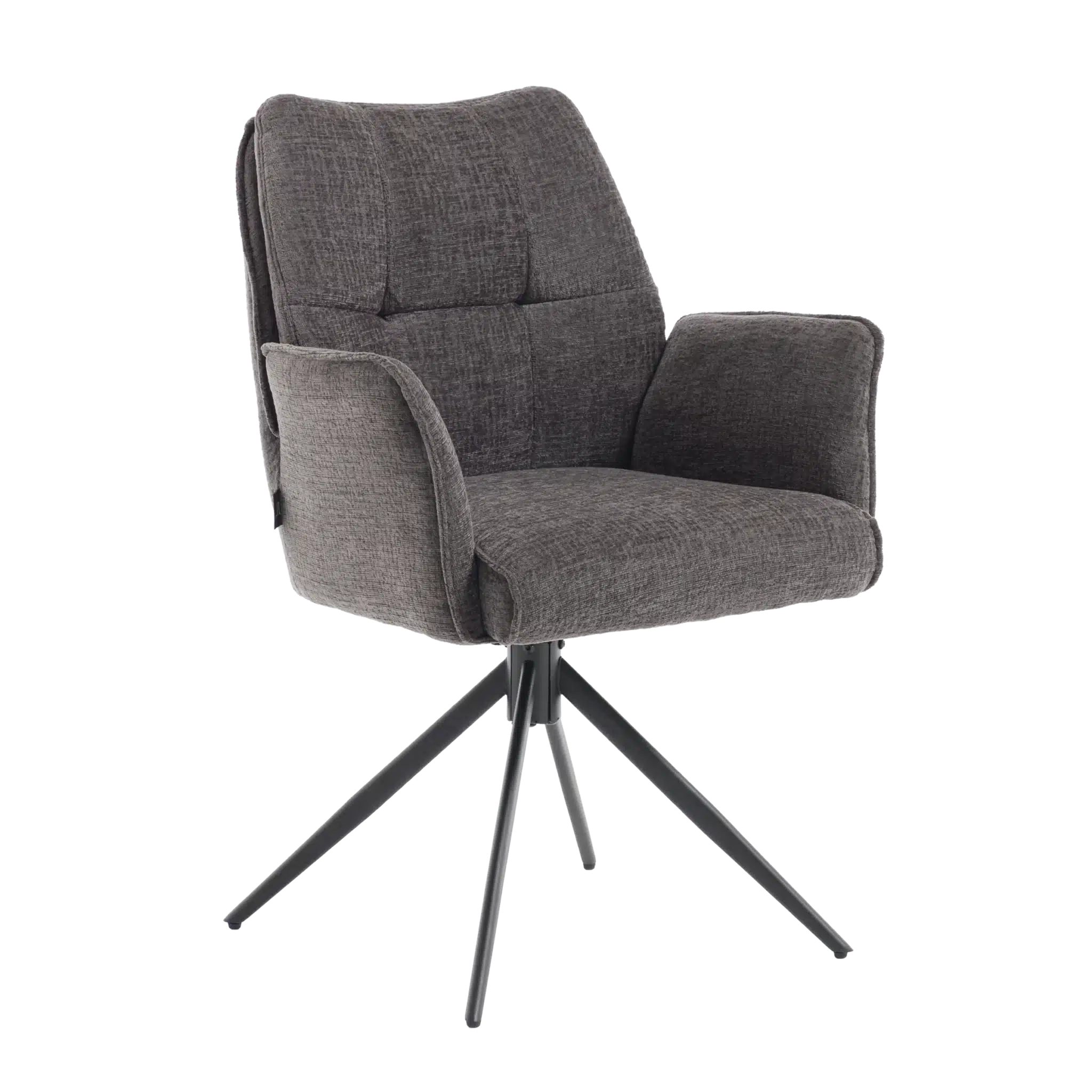 EETKAMERSTOEL SEM TRESOR DONKERGRIJS - Afbeelding 2