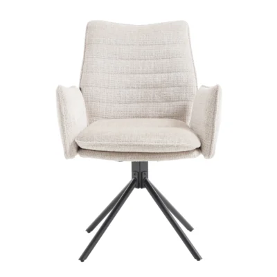 EETKAMERSTOEL TIM CREMONA LICHTBEIGE