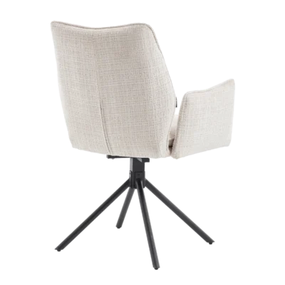 EETKAMERSTOEL TIM CREMONA LICHTBEIGE