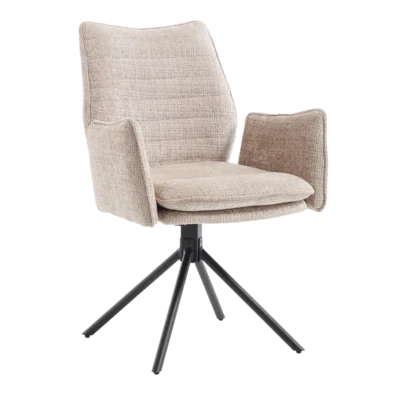 EETKAMERSTOEL TIM CREMONA TAUPE