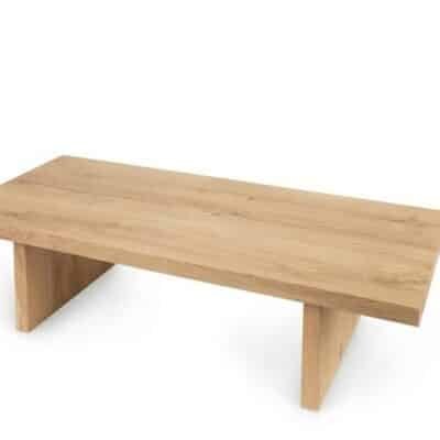 Salontafel massief eiken – japandi – rechthoekig