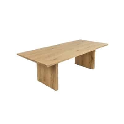 Eettafel massief eiken – japandi – rechthoekig