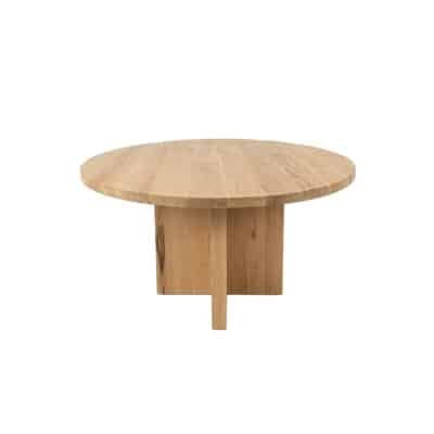Eettafel massief eiken – japandi – rond